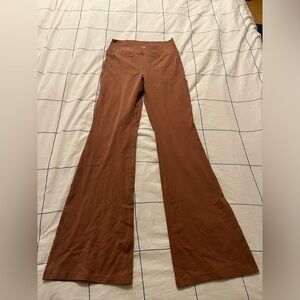 TNA Women's Brown Flared Yoga Pants